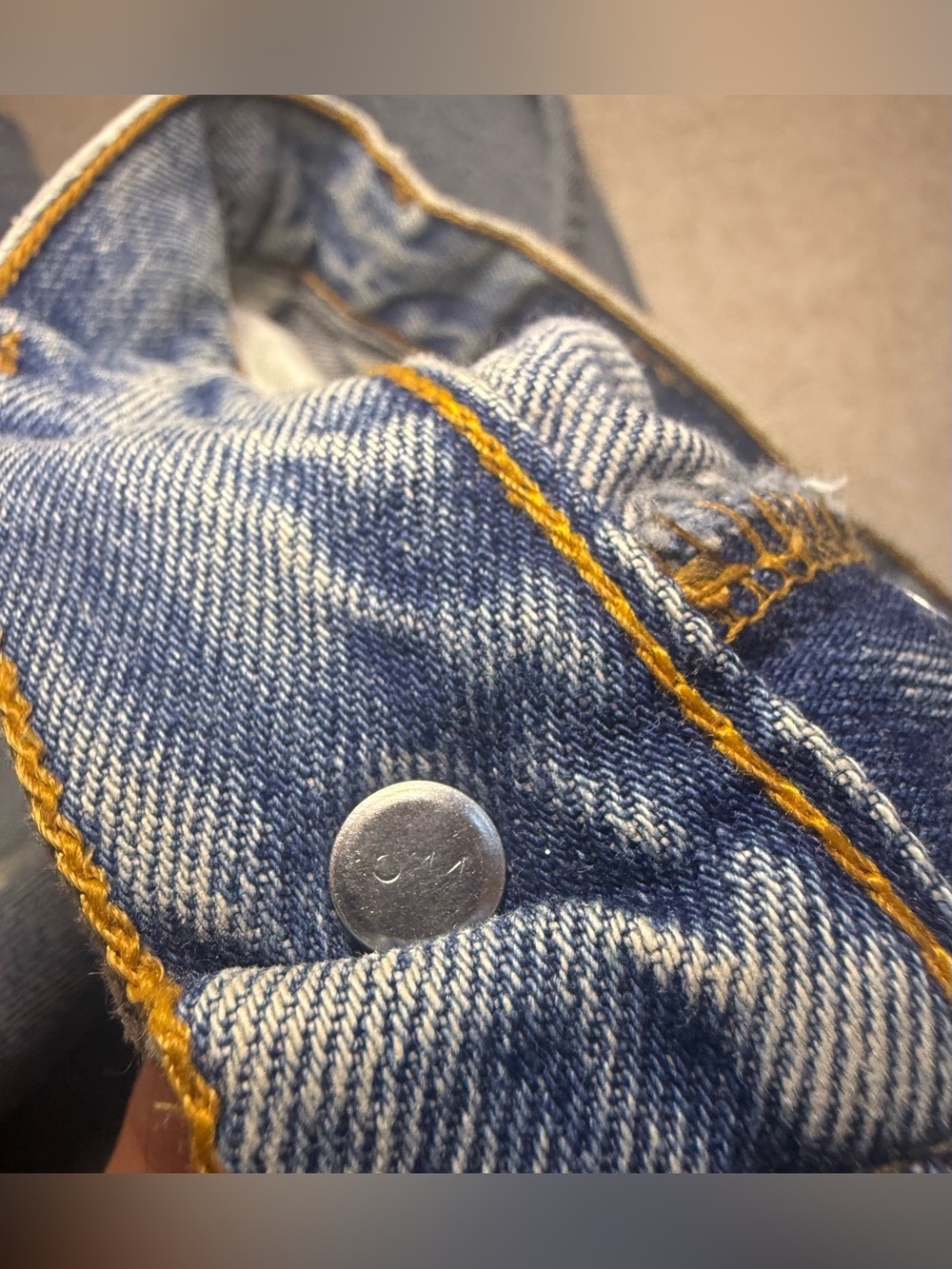 Vintage Levi's Women's 501 Light Jeans 30x30 Made in the USA El Paso Texas 1998 - Picture 12 of 13
